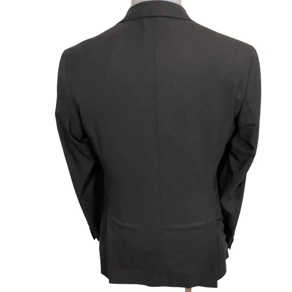 Ted Baker London Blazer‎ Mens 38R Black Jay CT Black Wool 2 Button Suit Jacket